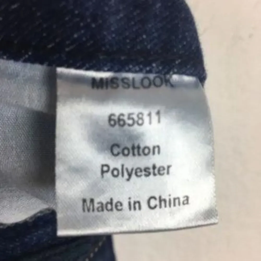 Mislook Floral Painted Tapered Leg Denim Medium